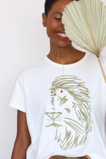tshirt lion | off com verde